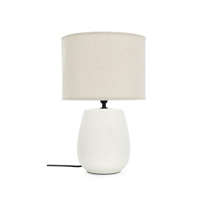 Irvin Ceramic  White Table Lamp H41