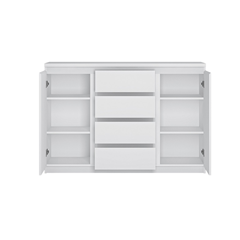 Sideboard 2 Doors 4 Shelves – Alpine White