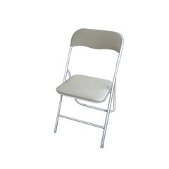 Folding Chair Single of Beige  And Metal
