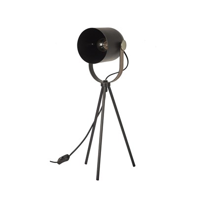 Industrial Table Lamp Black Metal A1-M4