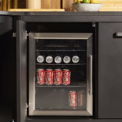 Outdoor Fridge 60 L Steel Frame & Glass