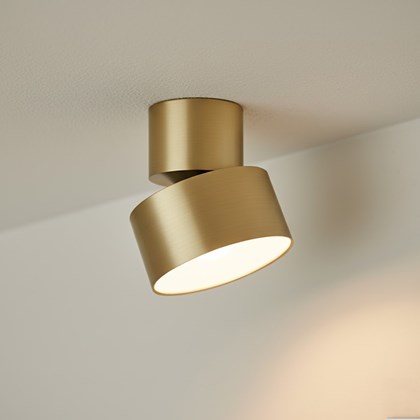 Ceiling LED Light – 10W 3000K Movable Gold