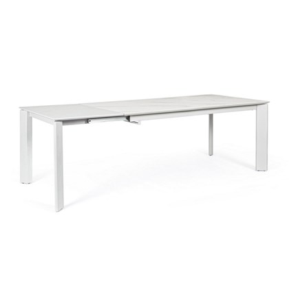 White Grey Extendable Table 160-220X90cm