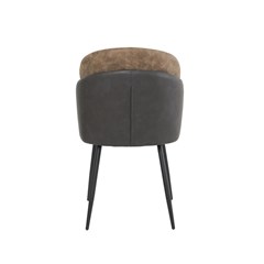 Dining Chair - Brown & Dark Grey