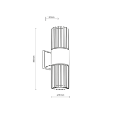 Wall Lamp – Grey & White