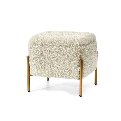 Pouf Teddy Cream 41x41x39