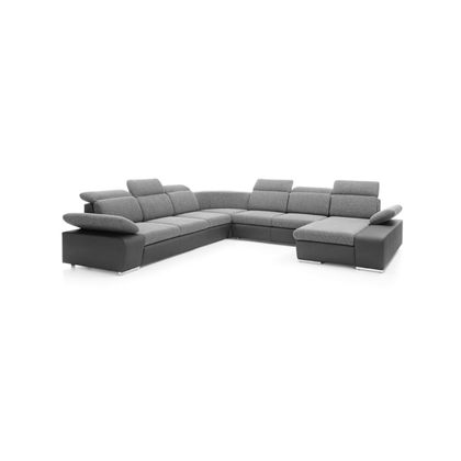 Cor Sofabed with Chaise – Right 355cm, Dark Grey