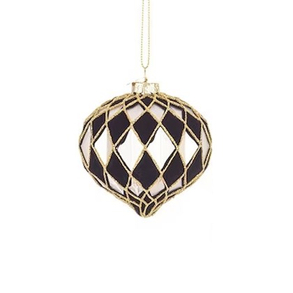 1 Monochrome Rhombus Ornament - Assorted