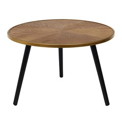 Felix Trundle Table Set of 2 – Brown & Black & Gold