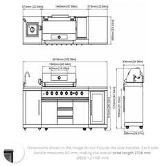 Outdoor Kitchen Black Powder Coated