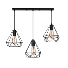 Alma Suspension Decorative Cage Black