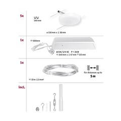 Corduo Wire System Set Matte & Chrome