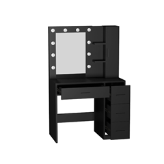Vanity Table Black 90X45X140cm