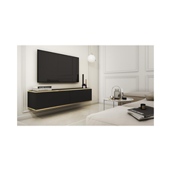 TV Unit MDF Wall Mounting – Black