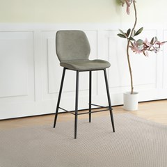 Bar Chair PU 94cm - Grey