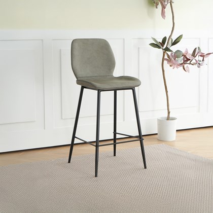 Bar Chair PU 94cm - Grey