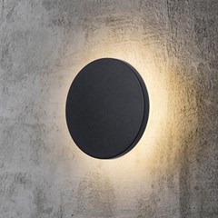 Black Plastic Wall Light - 3000K - 3W