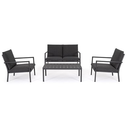 Anthracite Sofa Set4 with cushions