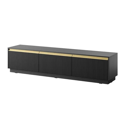 TV Cabinet Black 3Doors