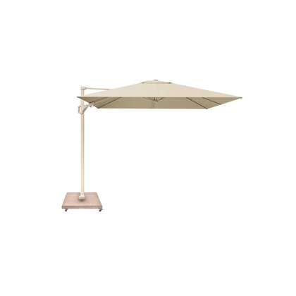 Set T² Premium Parasol 300x300 Sandstone Champagne & Base 90Kg Beige Granite