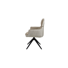 Chair – Soft Real Leather & Fabric