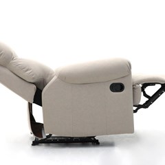 Manual Recliner Chair - Light Beige 92x90x105