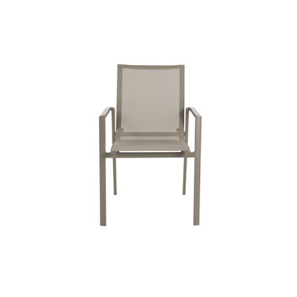 Aluminium Sling Arm Chair – Taupe