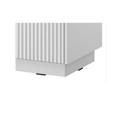 Bedside Table with Drawer – White