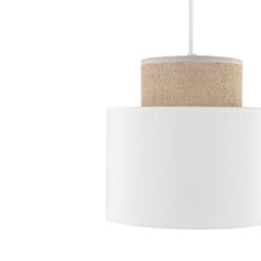 Pendant Lamp Duo - White & Juta 15W E27