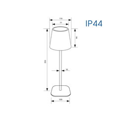 Frida LED Table Lamp – Black