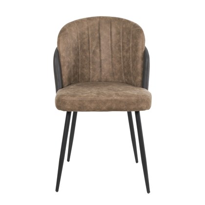 Dinning Chair - Brown & Dark Grey