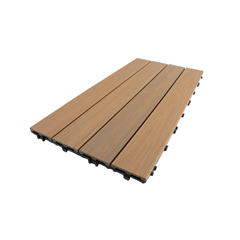 Outdoor WPC Tiles 30x60x2.1cm - Teak