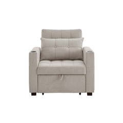 Pullout Sofabed 1 Seater  - Beige