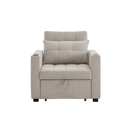 Pullout Sofabed 1 Seater  - Beige