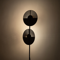 Wood Floor Lamp – Oak & White