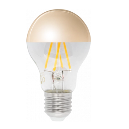 LED Bulb A60 Half Golden Glass