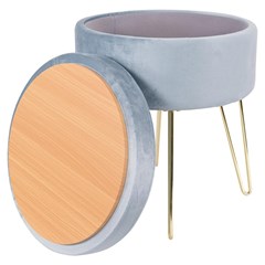 Round Stool With Storage