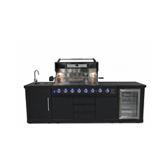 Outdoor Kitchen Black Power Coated