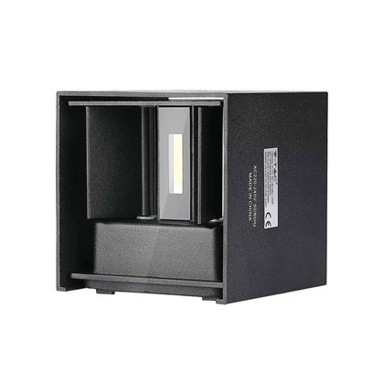5W Wall Lamp with Bridglux Chip Black Body Square IP65 3000K