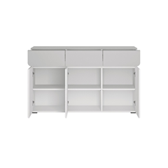 Sideboard 3 Doors 3 Shelves – White Alpin