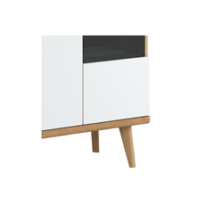 Showcase Cabinet 50 – Riviera Oak & White