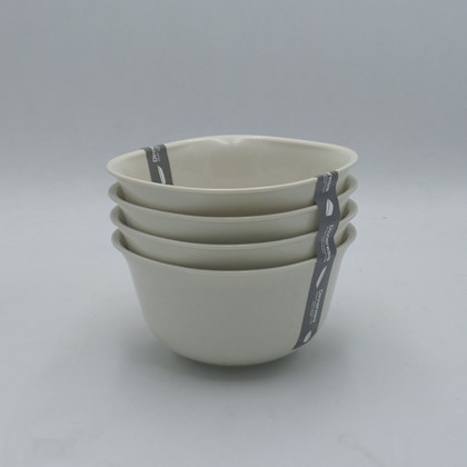 Bowl Pack of 4 - White Beige or Grey - Assorted