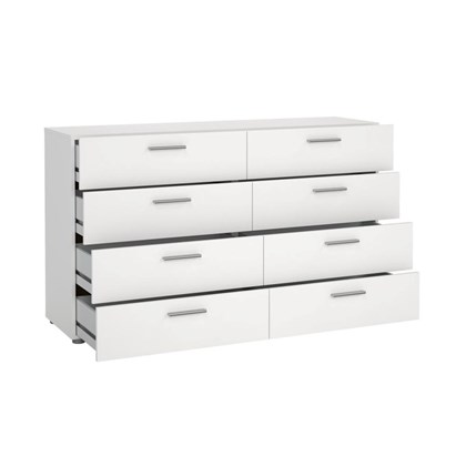 Pepe Double dresser 8 drawers White