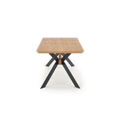 Extendable Dining Table -Natural Oak and  Black