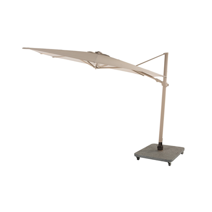 Premium Side Pole Umbrella 300x300cm – Latte frame Sand