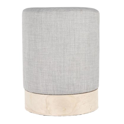 Light Grey Scandinavian Pouffe 30Cm