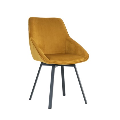 Dining Chair Velvet - Yellow