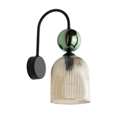 Green Cognac Wall Lamp – Green & Cognac