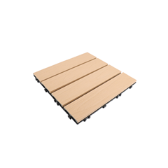 Outdoor WPC Tiles 30x30x2.1 cm – Maple Wood