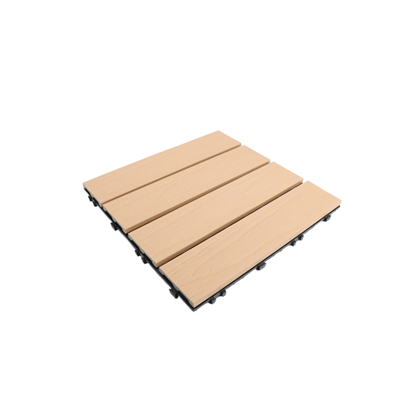 Outdoor WPC Tiles 30x30x2.1 cm – Maple Wood